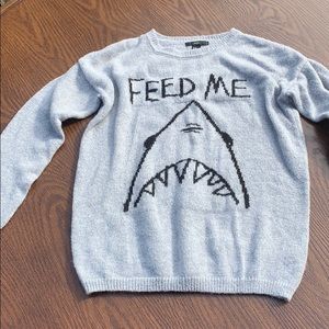 “Feed Me” Shark sweater